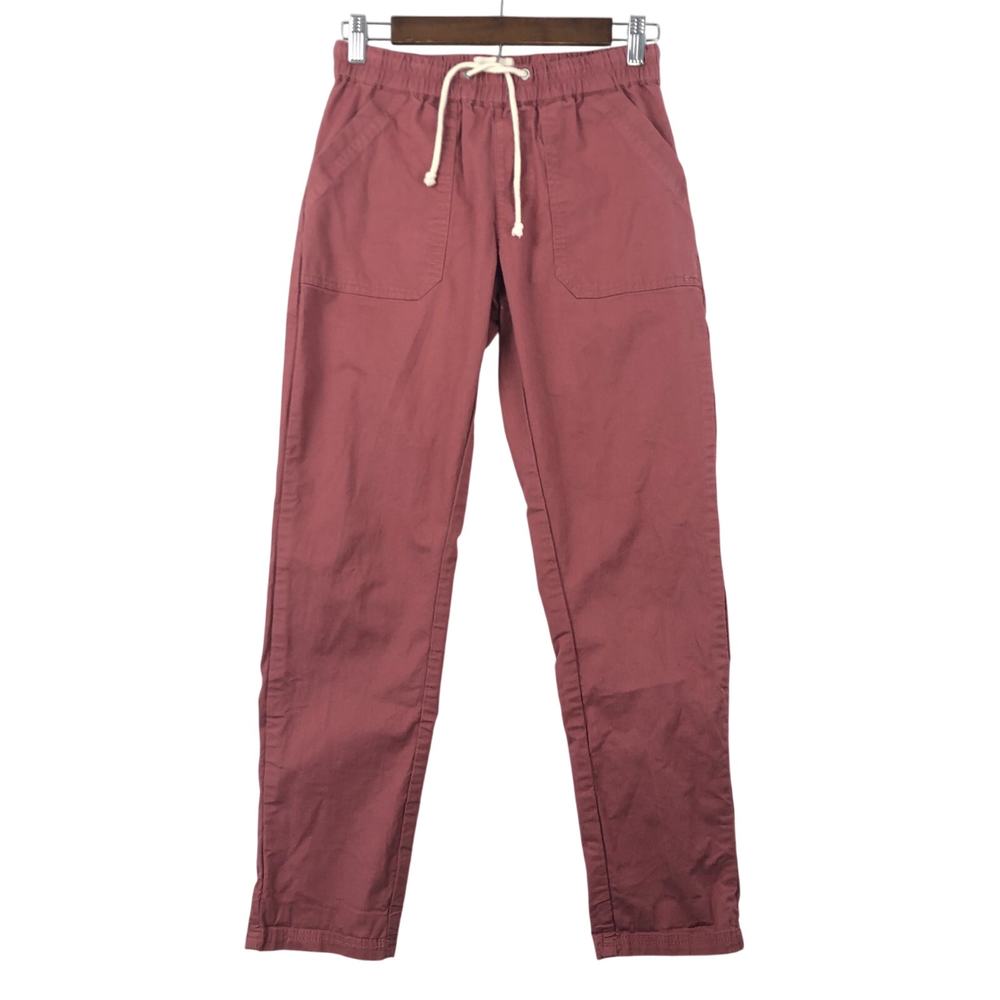 Pact Straight Leg Drawstring Pants in Dusty Rose